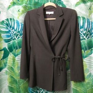 Escada Versatile Flattering  brown wrap Blazer